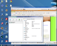 Capture d'cran de VirtualBox Linux sous Vista